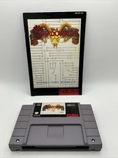 Data East Shadowrun Nintendo SNES Game Cartridge + Manual Only