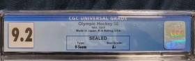 VERY RARE New Sealed N64 NINTENDO 64 Olympic Hockey Nagano 98 Graded 9.2 A+ CGC
