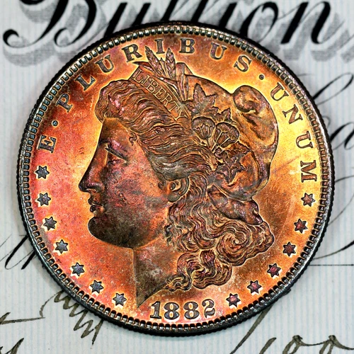 * 1882-S * SOLID+ GEM BU MS MORGAN SILVER DOLLAR * FROM ORIGINAL COLLECTION