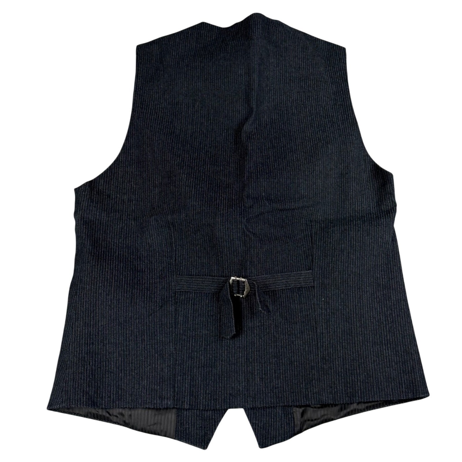 Cuong Nam Pinstripe Structured Button Front Vest … - image 4