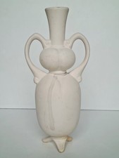 Vase faïence terre crue argile non cuite projet Digoin Sarreguemines Art-Nouveau