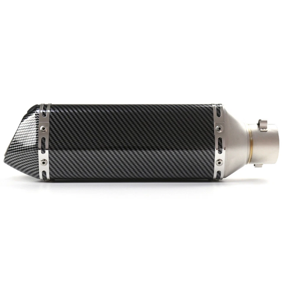 Carbon Fiber 38-51mm GP Exhaust Muffler Pipe w/ DB Killer Universal — 第 3/4 张图片