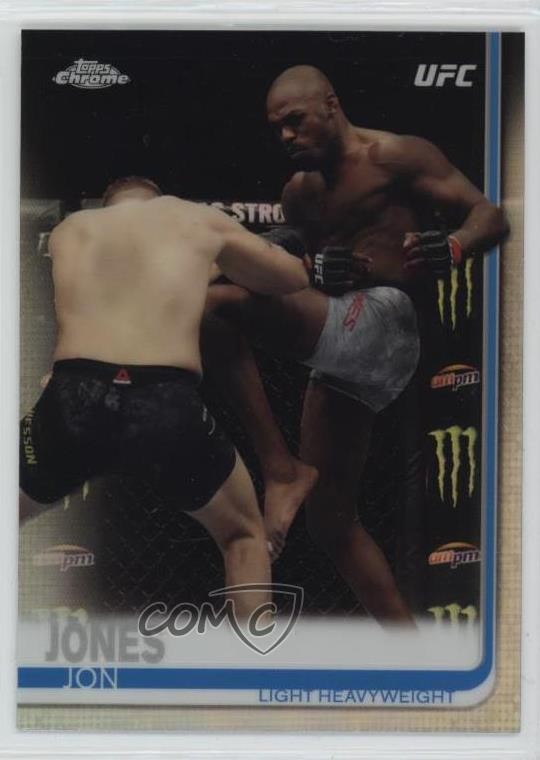 2019 Topps Chrome UFC Refractor Jon Jones #1 18h6