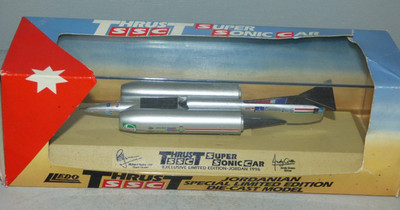 Lledo Thrust SSC Super Sonic car Jordanian Edition 1996 silver