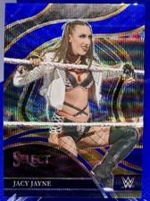 Jacy Jayne RINGSIDE BLUE WAVE PRIZM SP Parallel 2024 WWE NXT Select #24/49