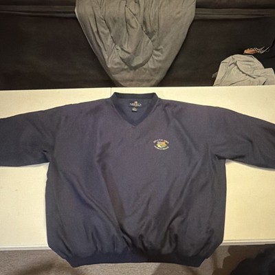  Pebble Beach Men's Blue Golf Windbreaker Pullover Jacket XL (100th U.S. open)
