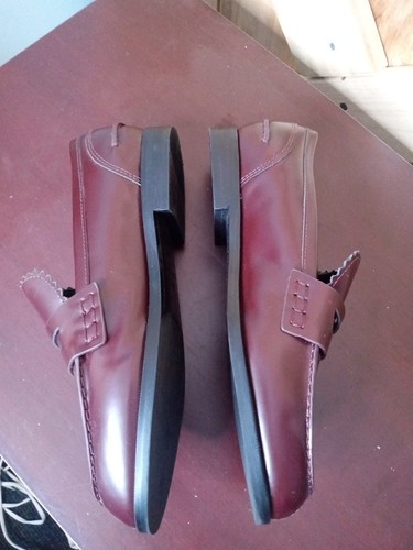 Zapatos Mocasines Marc Fisher Talla 7 M Marrón Penny Cuero Para Mujer - Imagen 4 de 6