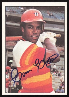 Cesar Cedeno Autographed 1975-76 SSPC Card #63 Houston Astros