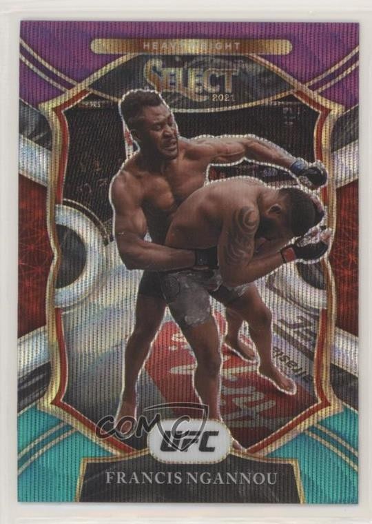 2021 Panini Select UFC Concourse Tri-Color Prizm Francis Ngannou #92 0kz8