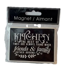 Refrigerator Ceramic Magnet(Kitchen The Best Of Times Are Always)NEW 24HR SHIP