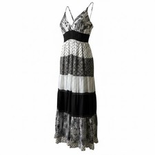 Chaudry KC by Raga Mixed Print Tiered Maxi Dress NWT - Size M