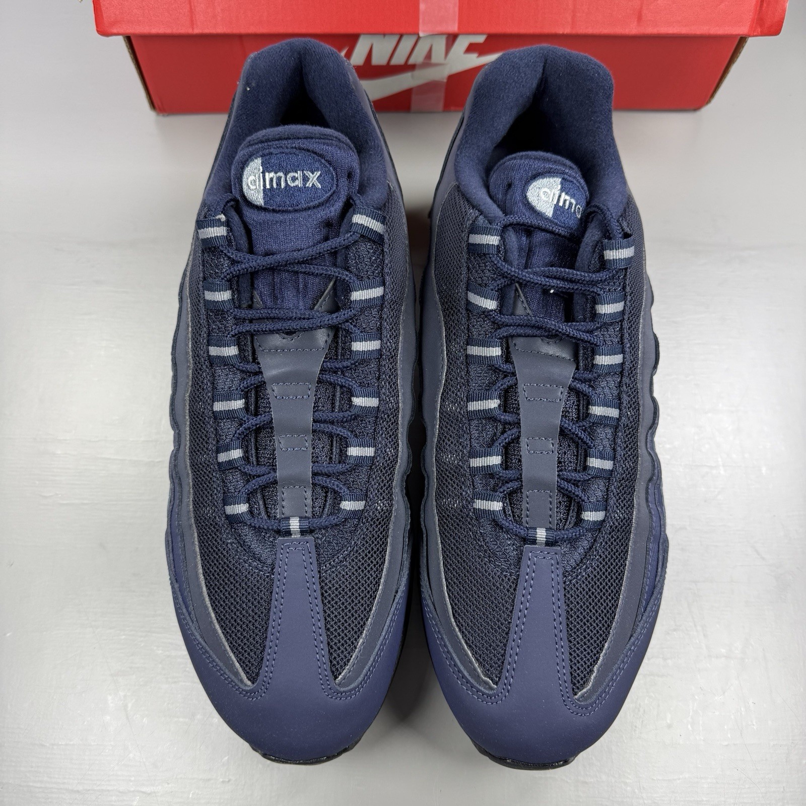 Size 9.5 - Nike Air Max 95 OG Big Bubble Obsidian Blue Black Trainers IM5987-451 image 2