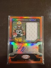 2025 Certified Football Savion Williams Freshman Fabric Auto /249 Packers