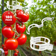 180 Pcs Plant Support Clips, Clear Plastic Trellis Clips, Garden Clips, Vegetabl