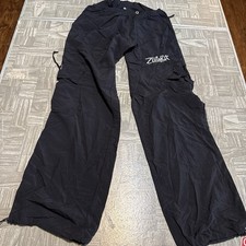 Pantalones Zumba Wear Y2K Medianos Negros Entrenamiento Hip Hop Dance
