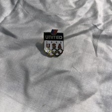 Vintage United Airlines 1992 Olympics Pin Used