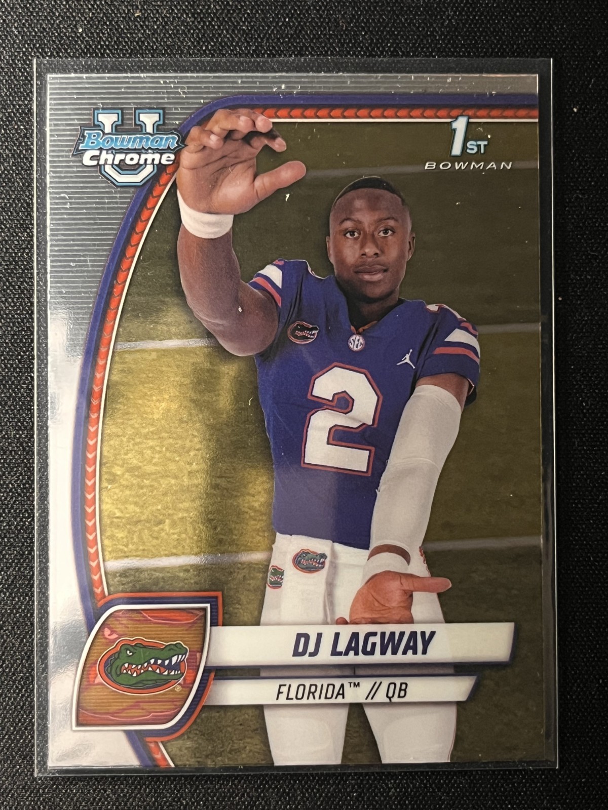 2024 Bowman Chrome University DJ Lagway #63 1st Bowman Base RC
