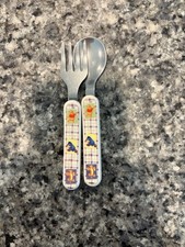 Winne The Pooh, Eeyore  Tigger First Years Fork  Spoon Set