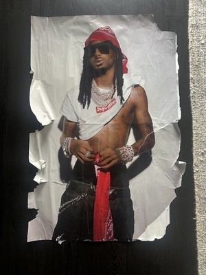 supreme playboi carti box logo 2025 RARE poster wheat NEW original