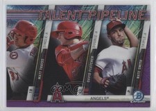 2017 Bowman Mega Box Purple Refractor Matt Thaiss David Fletcher Nate Smith y0i