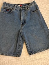 Pre Owned Tommy Hilfiger Boys Size 12 Jean Shorts.