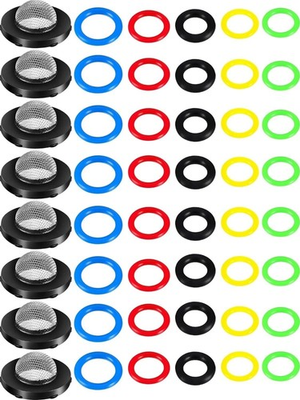 #ad 48PCS Pressure Washer O Ring Kit Pump Hose Gun Sealing Rings Set $11.77