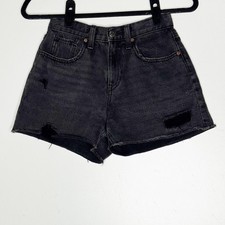 Old Navy High-Waisted Ripped Frayed-Hem Jean Shorts Youth Teen Girl's Size 14