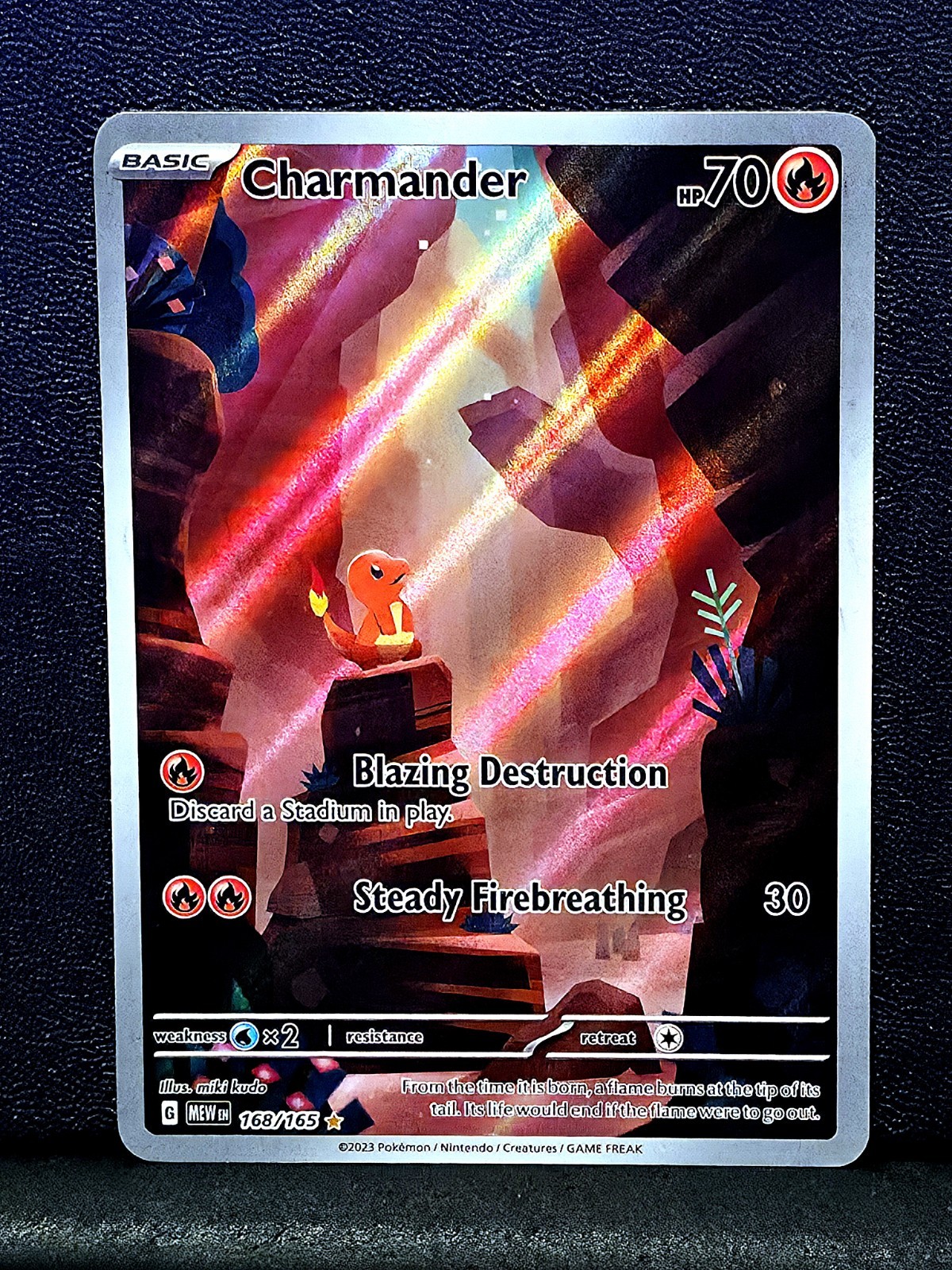 Charmander 168/165 Sv: Scarlet & Violet Pokemon 151 (IR) Illustration Rare 