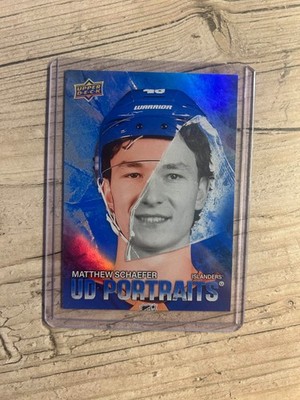 2025 Upper Deck UD Portraits Matthew Schaefer Rookie RC #P-32 Islanders