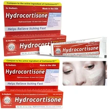 2 Pc Hydrocortisone Cream Ointment Maximum Skin Protectant Rash Itchiness Relief
