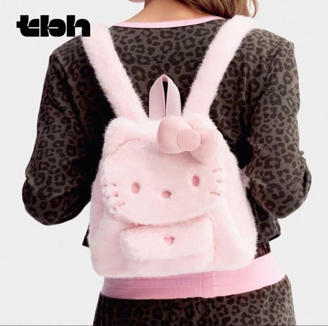 TBH x Hello Kitty Fluffy Backpack 24x26cm Polyester Overseas
