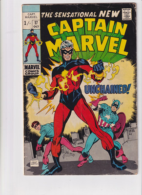 Captain Marvel (1968) #  17 UK Price (4.0-VG) (674885) 1st FULL app. (new) Ca...