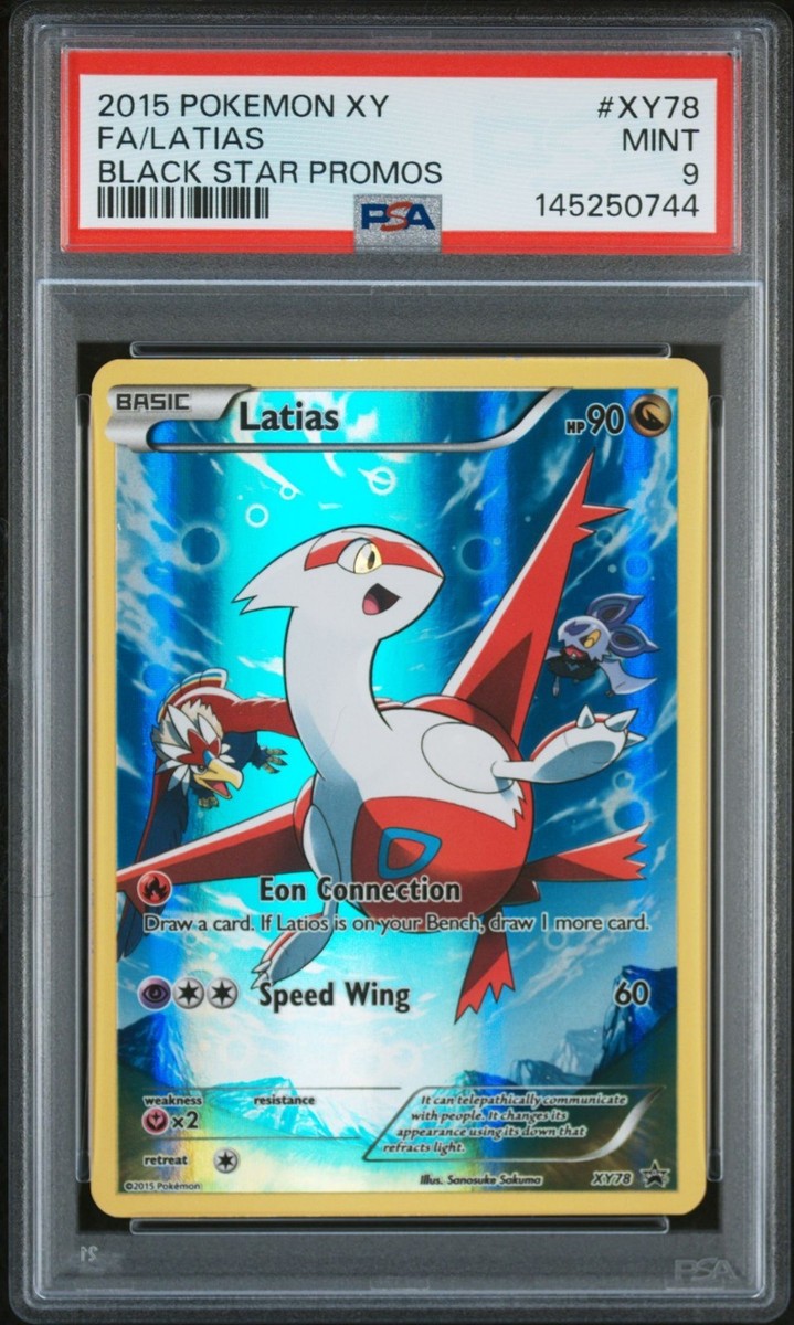 2015 POKEMON XY BLACK STAR PROMOS #XY78 FULL ART/LATIAS PSA 9