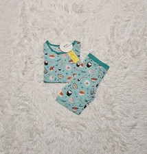 Little Sleepies SUSHI Two Piece Shorts Pajamas SIZE 9/10 NEW NWT
