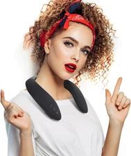 Neckband Speaker, Wireless Wearable Speaker True 3D Stereo HiFi Sound, Portable 