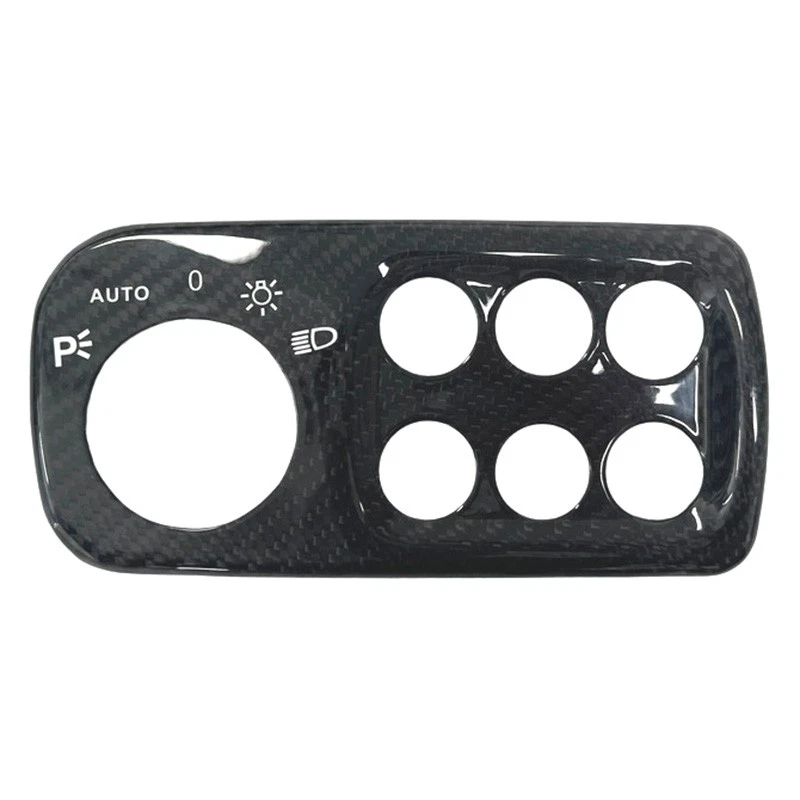 Full Carbon Fiber Headlight Switch Cover for Maserati GranTurismo GC MC 08-19 - Image 2 of 4