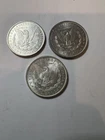 3 of 1884O Morgan Dollars Circulated 90% Silver