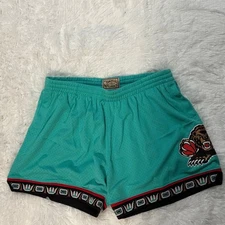 Mitchell & Ness Hardwood Classics Vancouver Grizzlies Shorts 2XL Teal BNWT NBA H