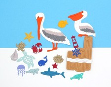 Pelican Sea Ocean Beach Cardstock Paper Die C...