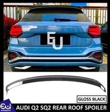FÜR AUDI Q2 SQ2 SPOILERLIPPE GLANZ SCHWARZ HECK DACH KOFFERRAUM FLÜGEL SUV 4X4 2016+