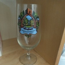 DDR Andenkenglas Krebes im Burgsteingebiet des Vogtlandes  Bierglas 0,25l