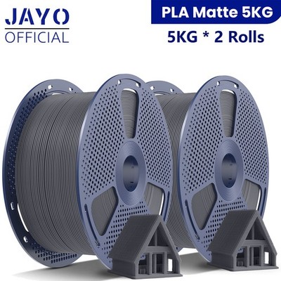 JAYO 2 Rolls PLA Matte Gray 5KG Large Spool 3D Printer Filament 1.75mm Matte PLA
