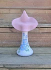 LIMITED EDITION FENTON BLUE BURMESE 360° HP JACK IN THE PULPIT VASE W/ LABEL