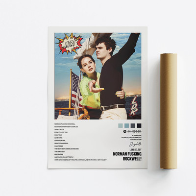 Lana Del Rey, Norman Rockwell!, Album Art Poster, Druck, Musik, Tracklist