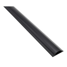 4-Pack Cord Cover Raceway Kit   24" Cable Management Channels Black 