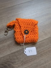 Homemade Crochet Pocket Wallet - Keychain