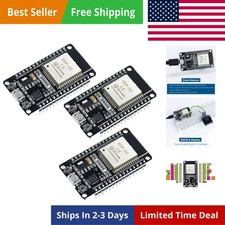 3Pack ESP-WROOM-32 Development Board WiFi Bluetooth CP2102 Dual Core Microc...