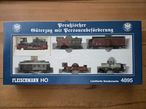 Fleischmann 4895 -Preußischer Güterzug mit Personenbef. - Sammlerstück brandneu! | Condition: Neu