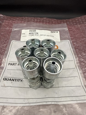 #ad John Deere CNH OXBO 1JS43 6 4 Crimp Hose Swivel Fitting Pack of 7 NEW $49.99