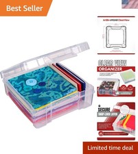 6953AB ClearView 6" x 6" Box Art  Craft Organizer, 1 Plastic Storage Case,...